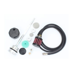PartzBiz HD FMC-3088 - Feuling 3088 อลูมิเนียมสีดำVentedน้ำมันหล่อลื่นDipstick 17-19 Harley M8 Touring FLTR FLHR FLHX FLHT Milwaukeeแปดเครื่องยนต์อัพเกรดประสิทธิภาพเปลี่ยนDip Stick Kit 0710-0260 07100260