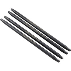 PartzBiz HD FMC-4072 - Feuling 4072 Black 7/16 ” One Piece Chromoly Steel Stock Factory ความยาว ก้านกระทุ้ง 99-17 Harley Davidson Twin Cam 88 96 103 Touring Softail road street electra glide king Slim Fat bob boy breakout deluxe rocker springer 0928-0101 09280101