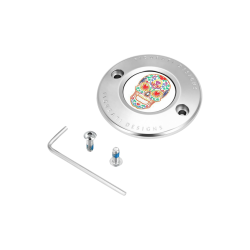PartzBiz HD DS09402162 - Figurati Designs Polished W/Sugar Skull Timing Cover for Harley 17-23 M8 | FD30-TC-2H-SS PartzBiz HD DS09402162 - Figurati Designs Polished W/Sugar Skull Timing Cover for Harley 17-23 M8 | FD30-TC-2H-SS
