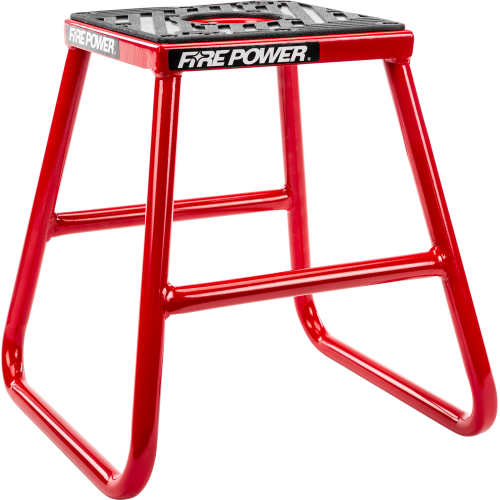 PartzBiz HD: 4415655-ขาตั้ง Moto Fire Power Steel สีแดง MX Off Road กันลื่น 16” สูง 61-0803