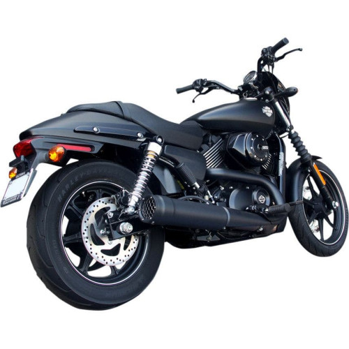 PartzBiz HD: 4415661-Firebrand Black 4" Grand Prix Slip On Mufflers Exhaust for Harley 15-16 Street | 14-1004 PartzBiz HD: 4415661-Firebrand Black 4" Grand Prix Slip On Mufflers Exhaust for Harley 15-16 Street | 14-1004