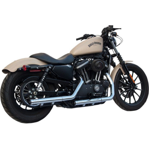 PartzBiz HD: 4415645-Firebrand Chrome & Black Rip-Rod Slip-on Mufflers for Harley Sportster XL 14-16 | 11-1011 PartzBiz HD: 4415645-Firebrand Chrome & Black Rip-Rod Slip-on Mufflers for Harley Sportster XL 14-16 | 11-1011