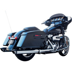 PartzBiz HD DS18011096 - Firebrand Chrome w/ Black Tips Baritone 4" Slip On Exhaust Mufflers Harley 2017 | 10-1021 PartzBiz HD DS18011096 - Firebrand Chrome w/ Black Tips Baritone 4" Slip On Exhaust Mufflers Harley 2017 | 10-1021