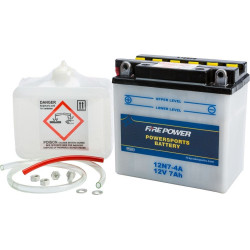 PartzBiz HD WP490-2098 - อำนาจการยิงแบตเตอรี่ Yuasa พร้อมกรด 12N7-4A 12V YUAM2274A Rep OE 63731-99 66006-69