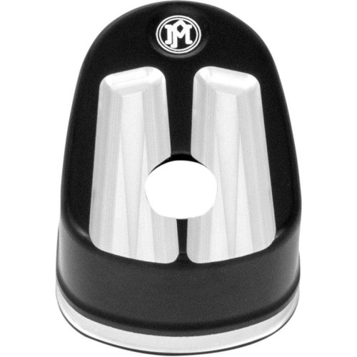 PartzBiz HD: 4415587-PM  Black Contrast Cut Scallop Ignition Switch Cover Harley FLH FLT 2007-2013 | 0177-2039SCA-BM