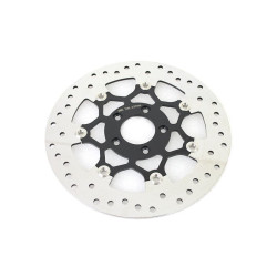 PartzBiz HD VT23-0233 - ลอยสแตนเลสสีดำขัด 11.8 ดิสก์เบรกหน้าโรเตอร์ Harley 14-20