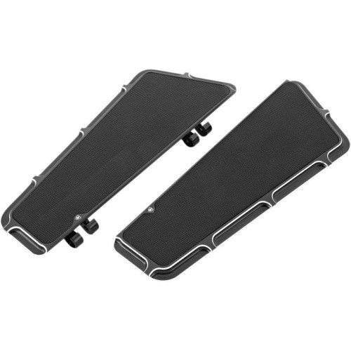 PartzBiz HD: 4415598-Arlen Ness Black Beveled Fusion Driver Floorboards For Harley Flh/Flt 84-13 & Flst 86-13 | 15-410