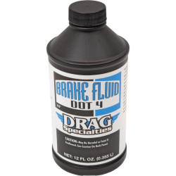 PartzBiz HD DS37030013 - Drag Specialties  Hydraulic Brake Clutch Fluid DOT 4 for Harley Models | 3703-0013