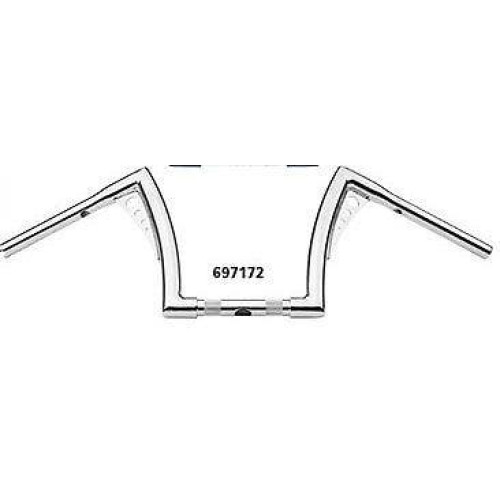 PartzBiz HD: 4415583-Bonanza Handlebars Chrome 11" Rise Bars For Harley Davidson 1.25" Bar PartzBiz HD: 4415583-Bonanza Handlebars Chrome 11" Rise Bars For Harley Davidson 1.25" Bar