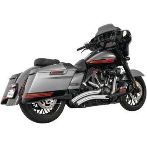 PartzBiz HD: 4415526-Freedom Performance Chrome Exhaust Sharp Curve Radius w/ Star Tips M8 Touring PartzBiz HD: 4415526-Freedom Performance Chrome Exhaust Sharp Curve Radius w/ Star Tips M8 Touring