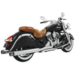 PartzBiz HD WP82-800034 - ท่อไอเสีย Freedom Performance True Dual Headers Chrome Indian Touring Chief 14-Up