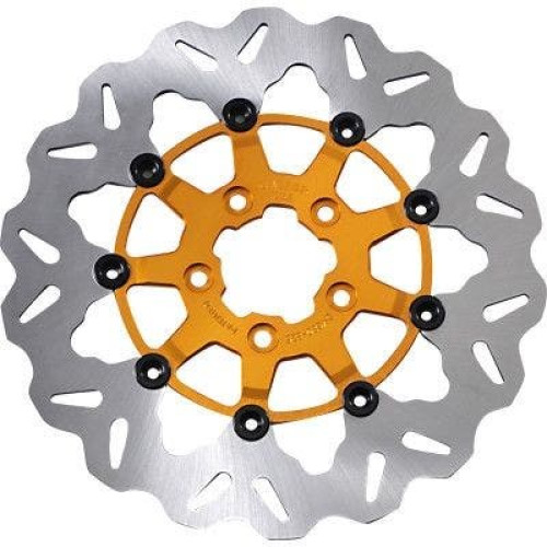 PartzBiz HD: 4415402-Galfer DF835CW-G Gold Floating Wave 420 Stainless Steel Brake Rotor Harley 06-Up PartzBiz HD: 4415402-Galfer DF835CW-G Gold Floating Wave 420 Stainless Steel Brake Rotor Harley 06-Up