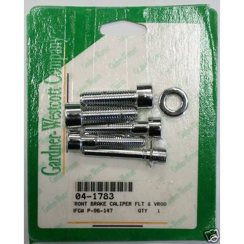 PartzBiz HD: 4415377-Gardner Westcott Chrome Front Brake Caliper Hardware Kit for Harley Brembo | PartzBiz HD: 4415377-Gardner Westcott Chrome Front Brake Caliper Hardware Kit for Harley Brembo |