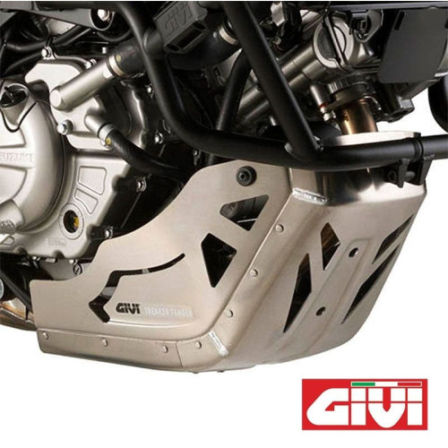 PartzBiz HD: 4415386-Givi RP3101 แผ่นกันกระแทกอลูมิเนียมเครื่องยนต์รถจักรยานยนต์ Bash Sump Guard 12-19 V Strom 0505-1699 05051699