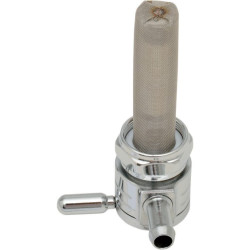 PartzBiz HD DS07050022 - Golan Chrome 76-312S-CS Click-Slick 22mm Straight Facing Fuel Petcock สำหรับฮาร์เลย์ | 76-312S-CS PartzBiz HD DS07050022 - Golan Chrome 76-312S-CS Click-Slick 22mm Straight Facing Fuel Petcock สำหรับฮาร์เลย์ | 76-312S-CS