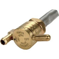 PartzBiz HD DS07050062 - Golan Raw Brass 76-312D-BS Click-Slick 22mm Downward Vertical Facing Petcock | 76-312D-BS PartzBiz HD DS07050062 - Golan Raw Brass 76-312D-BS Click-Slick 22mm Downward Vertical Facing Petcock | 76-312D-BS