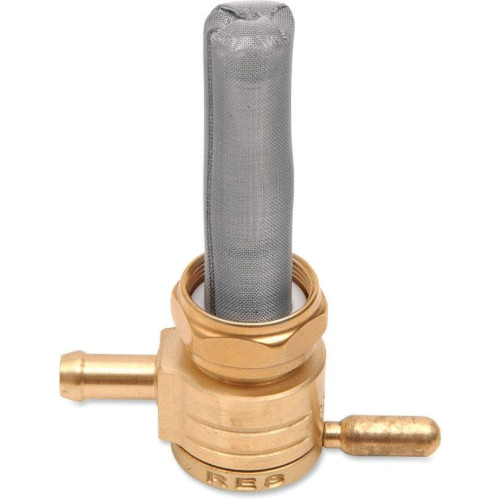 PartzBiz HD: 4415396-Golan Raw Brass 76-312S-BS Click-Slick 22mm Straight Facing Petcock Harley | 76-312S-BS