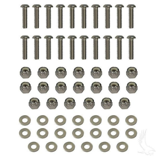 PartzBiz HD: 4415357-Golf Cart Stainless Steel Hardware Kit for Fender Flares E-z-Go Ez-Go Ezgo Accessories PartzBiz HD: 4415357-Golf Cart Stainless Steel Hardware Kit for Fender Flares E-z-Go Ez-Go Ezgo Accessories