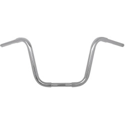 PartzBiz HD DS06010830 - Khrome Werks 12 ” Chrome Fat 1-1/4 ” แฮนด์ Ape Hanger สำหรับ Harley FLTR/FLHR 08-14-300325