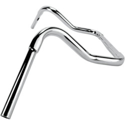 PartzBiz HD DS06011456 - Khrome Werks 12 ” Chrome Fat 1-1/4 ” แฮนด์ Ape Hanger สำหรับ Harley FLHT/X 08-13-300315