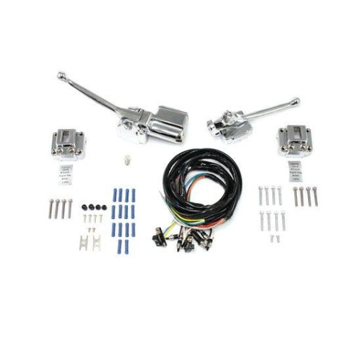 PartzBiz HD: 4415308-Handlebar Control Kit 26-2185 Chrome Harley-Davidson Shovelhead XL FL FX 72-81 PartzBiz HD: 4415308-Handlebar Control Kit 26-2185 Chrome Harley-Davidson Shovelhead XL FL FX 72-81