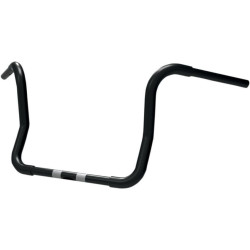PartzBiz HD DS06011705 - Khrome Werks 12 ” Black Fat 1-1/4 ” แฮนด์ Ape Hanger สำหรับ Harley FLHT/X 08-13-300830