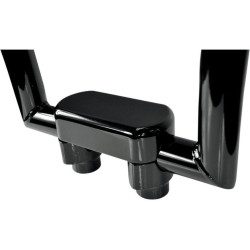 PartzBiz HD DS06020601 - Drag Straight Black 1.5" Tall Forged Aluminum Risers W/ 1.5" Clamp for Harley  | Drag Specialties