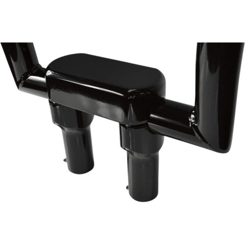 PartzBiz HD: 4415278-Drag Straight Black 4" Tall Forged Aluminum Risers W/ 1.5" Clamp for Harley  | Drag Specialties