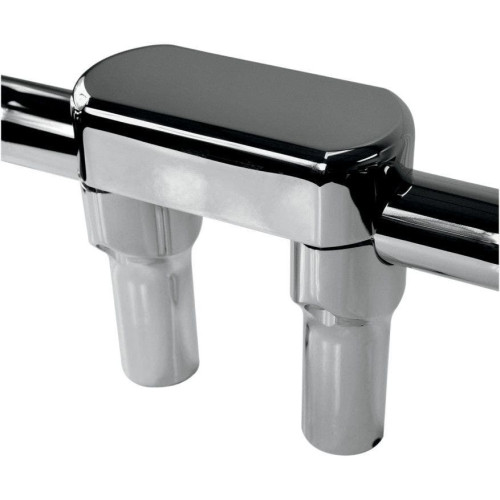 PartzBiz HD: 4415280-Drag Straight Chrome 4" Tall Forged Aluminum Risers W/ 1.5" Clamp for Harley  | Drag Specialties