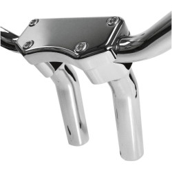PartzBiz HD DS06020590 - Drag Chrome 5.5" Tall 1.5" Pullback Forged Aluminum Risers W/ 1" Clamp Harley | Drag Specialties PartzBiz HD DS06020590 - Drag Chrome 5.5" Tall 1.5" Pullback Forged Aluminum Risers W/ 1" Clamp Harley | Drag Specialties