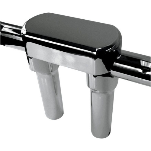 PartzBiz HD: 4415288-Drag Straight Chrome 6" Tall Forged Aluminum Risers W/ 1.5" Clamp for Harley  | Drag Specialties