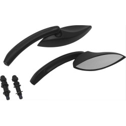 PartzBiz HD WP820-56009 - กระจกมองข้าง HardDrive Black Eliptical Style Head Custom Harley Metric | 18-223 PartzBiz HD WP820-56009 - กระจกมองข้าง HardDrive Black Eliptical Style Head Custom Harley Metric | 18-223