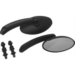 PartzBiz HD WP820-56011 - HardDrive กระจกแต่งทรงวงรีสีดำคู่ Harley Metric Motorcycle | 18-243 PartzBiz HD WP820-56011 - HardDrive กระจกแต่งทรงวงรีสีดำคู่ Harley Metric Motorcycle | 18-243