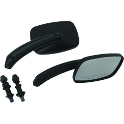 PartzBiz HD WP820-56003 - HardDrive กระจกแต่งหัวสี่เหลี่ยมผืนผ้าสีดำคู่ Harley & Metric Motorcycle | 18-138 PartzBiz HD WP820-56003 - HardDrive กระจกแต่งหัวสี่เหลี่ยมผืนผ้าสีดำคู่ Harley & Metric Motorcycle | 18-138