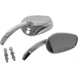 PartzBiz HD WP820-56012 - HardDrive Chrome Arrow Head กระจกแต่งแบบคัสตอมคู่ Harley และ Metric Motorcycle PartzBiz HD WP820-56012 - HardDrive Chrome Arrow Head กระจกแต่งแบบคัสตอมคู่ Harley และ Metric Motorcycle