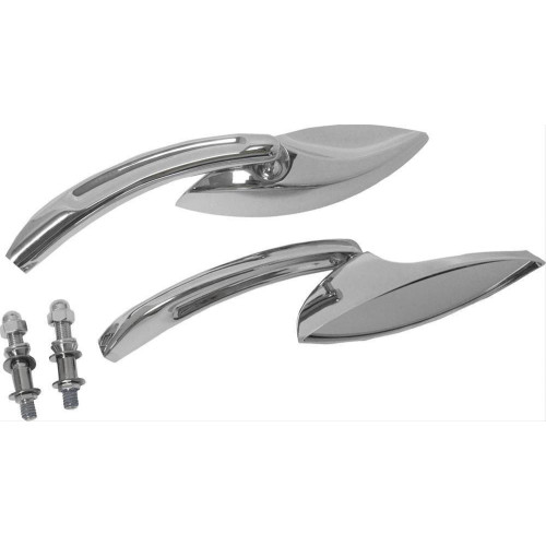 PartzBiz HD: 4415213-HardDrive Chrome Eliptical Style Head Custom Mirrors Pair Harley Metric | 18-222 PartzBiz HD: 4415213-HardDrive Chrome Eliptical Style Head Custom Mirrors Pair Harley Metric | 18-222