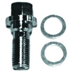 PartzBiz HD MU45542 - Harley Chrome 10mm Banjo Bolt Brake Hose Line Fitting OE Rep 41747-82 41731-82
