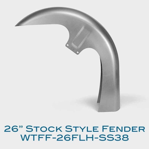 PartzBiz HD: 4415183-Hawg Halter 26" FLH Stock Style Steel Front Fender for Harley FLH/FLT 87-19 WTFF-26-FLH-SS Wheel electra road street glide tour bagger stretched best for steel PartzBiz HD: 4415183-Hawg Halter 26" FLH Stock Style Steel Front Fender for Harley FLH/FLT 87-19 WTFF-26-FLH-SS Wheel electra road street glide tour bagger stretched best for steel