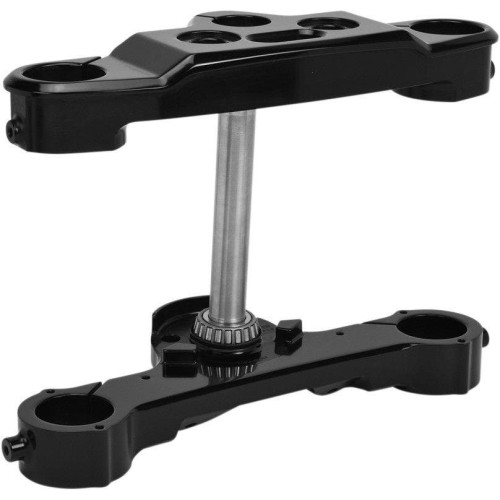 PartzBiz HD: 4415156-Hawg Halters HHI 49DHAR4 Black 4 Degree Triple Tree Rake 18-19 Harley-Davidson Softail FLDE Deluxe Motorcycle 