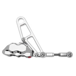 PartzBiz HD HHI-RKHTCC548 - Hawg Halters HHI Chrome 4-Piston Rear Brake Caliper 08-18 Harley FLH/T
