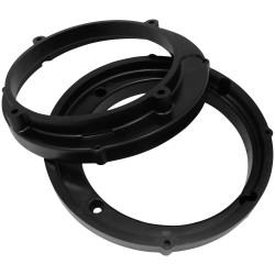 PartzBiz HD TR049993 - Hawg Wired 5.25” ถึง 6.5” วงแหวนอะแดปเตอร์ลำโพงสำหรับ Harley FLH/T