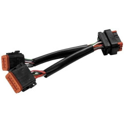 PartzBiz HD TR049991 - Hawg แบบมีสาย Retro วิทยุอะแดปเตอร์สายรัด 96-97 FLH 8 Pin ถึง 12 Pin 98-13 Deutch