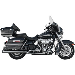 PartzBiz HD DS18020277 - Bassani 11415A Chrome True Dual Down Under Headers ท่อไอเสีย Harley FLH 09-16