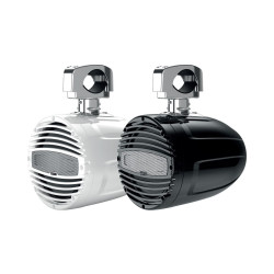 PartzBiz HD HZ-HTX-8-M-CL-C - Hertz Marine HTX 8 M-CL-C Black Tower Coaxial Clamp Speaker 8 ” | HTX 8 เอ็ม-ซีแอล-ซี