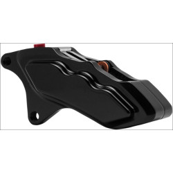 PartzBiz HD HHI-LHSAB6018 - HHI Hawg Halters 6 Piston Black Left Side Caliper Harley Davidson 11.8 Dresser | LHSAB6018