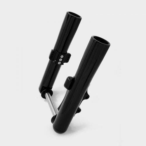 PartzBiz HD: 4414914-HHI Hawg Halters Bomber Black 49mm Single Disc ABS Lower Fork Legs Harley 14-up PartzBiz HD: 4414914-HHI Hawg Halters Bomber Black 49mm Single Disc ABS Lower Fork Legs Harley 14-up