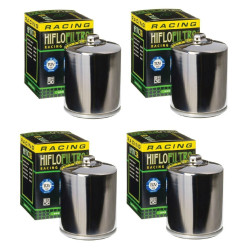 PartzBiz HD HF171CRC (x4) - HiFloFiltro HF171CRC กรองน้ำมันสมรรถนะสูง สีดำ 99-18 รุ่น Harley 0712-0435 07120435 141271 63798-99 22-250