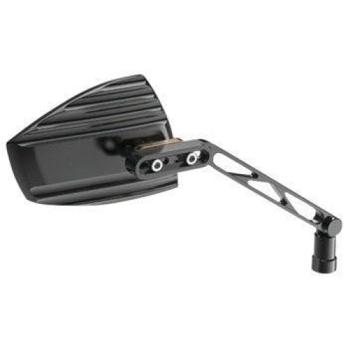 PartzBiz HD: 4414883-Highsider Black Gold Wave Mirrors Adjustable CNC M10 Universal PartzBiz HD: 4414883-Highsider Black Gold Wave Mirrors Adjustable CNC M10 Universal