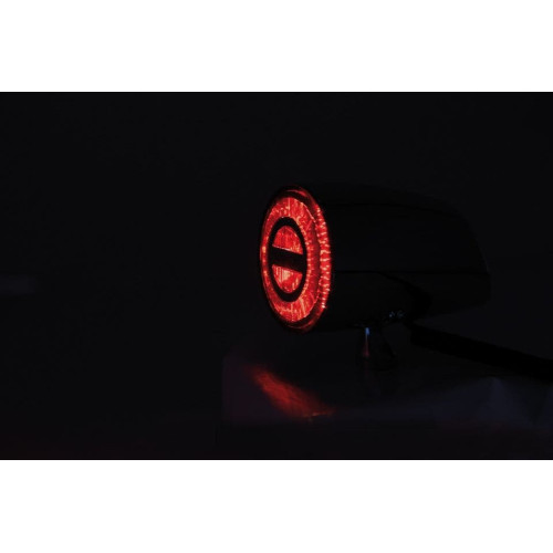 PartzBiz HD: 4414852-Highsider Black Rocket Classic Red LED Tail Brake Light Universal M8 255-342 PartzBiz HD: 4414852-Highsider Black Rocket Classic Red LED Tail Brake Light Universal M8 255-342