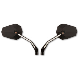 PartzBiz HD DS06401624 - Highsider Black Stealth X-4 ไฟเลี้ยวและกระจกไฟวิ่ง CNC Universal PartzBiz HD DS06401624 - Highsider Black Stealth X-4 ไฟเลี้ยวและกระจกไฟวิ่ง CNC Universal